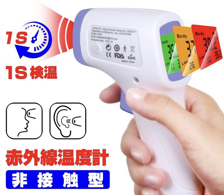 非接触型体温測定器1